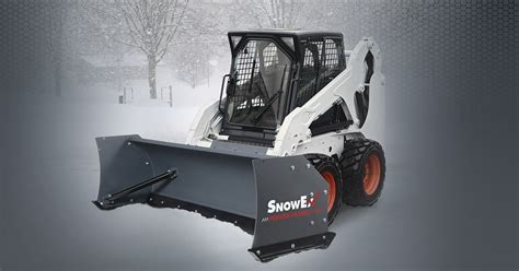 skid steer scoop plow|snowex plows for skid steers.